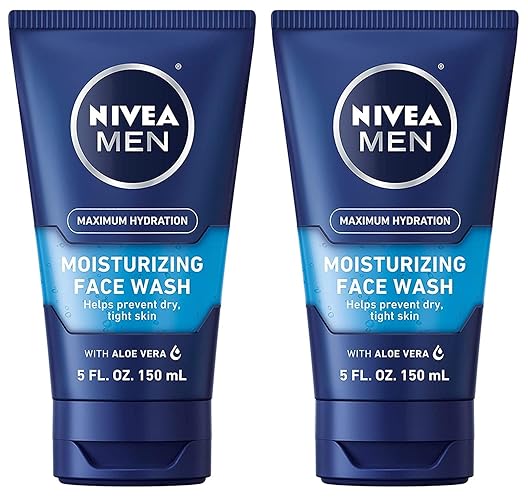 Nivea Men Moisturizing Face Wash, Original, 5 Fl Oz (Pack Of 2) - Hydrating Cleanser