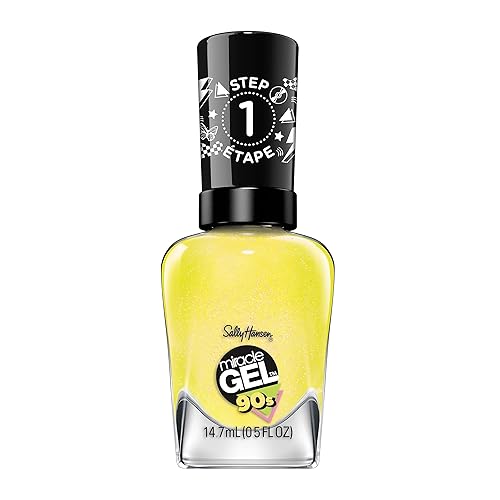 Sally Hansen Miracle Gel Yellow Nail Polish, No Uv Lamp, Long Lasting, 0.5 Fl Oz