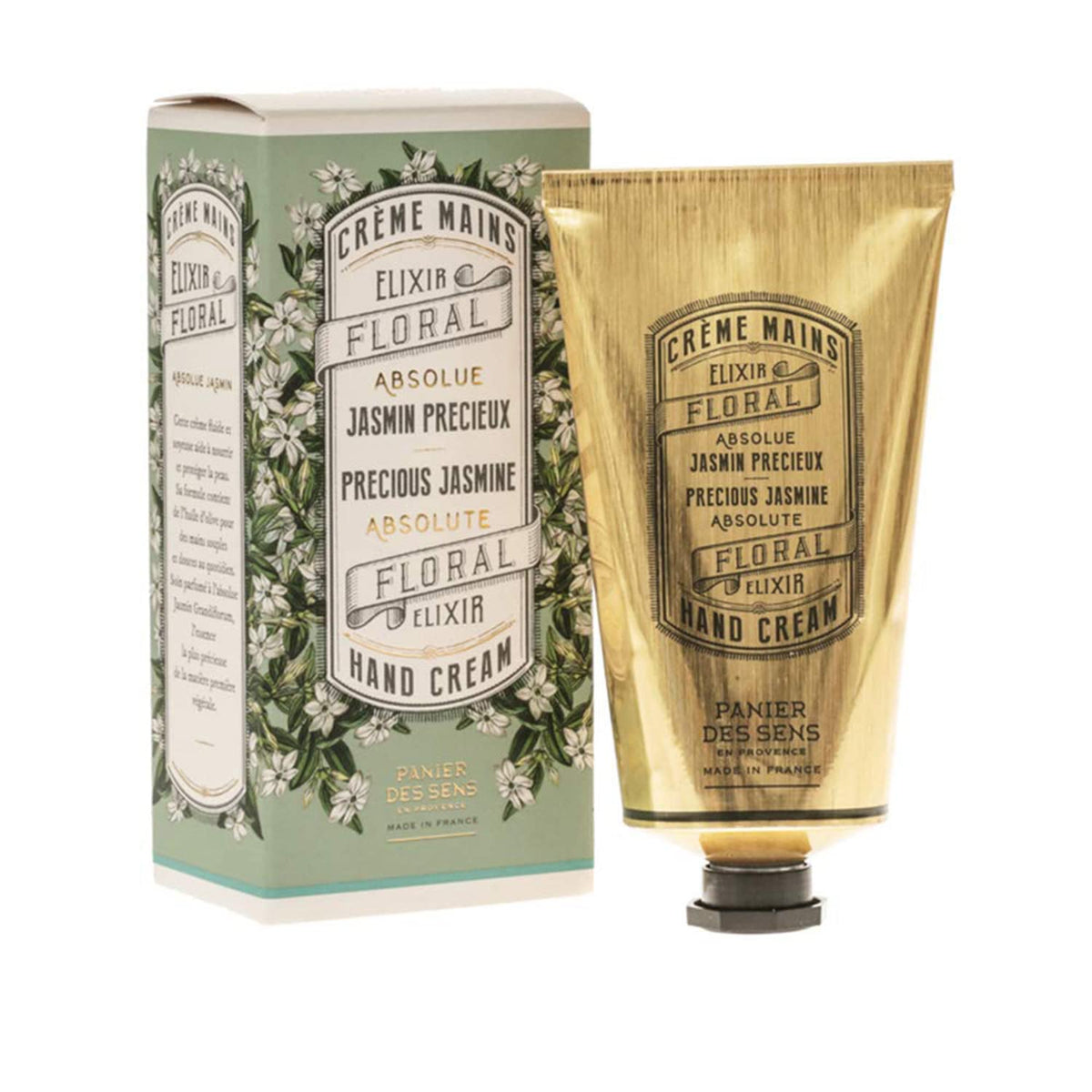 Panier Des Sens Jasmine Hand Cream - 97% Natural Moisturizer For Dry, Cracked Hands - 2.5Oz