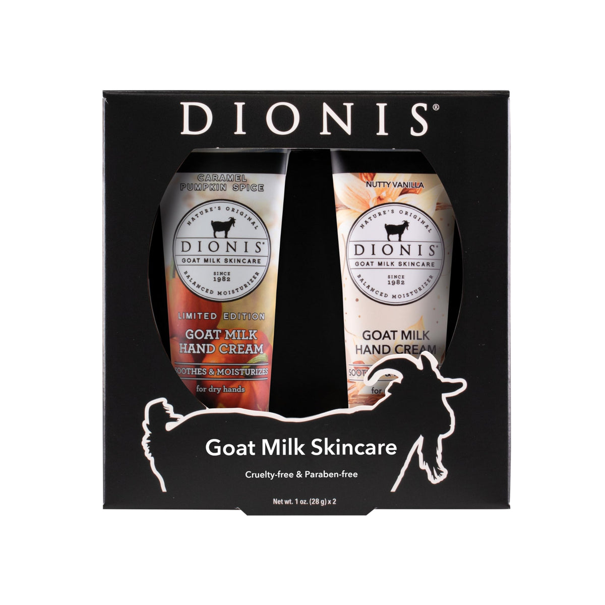 Dionis Goat Milk Hand Cream Set - Vanilla Pumpkin Scented Travel Size Moisturizer 2Oz