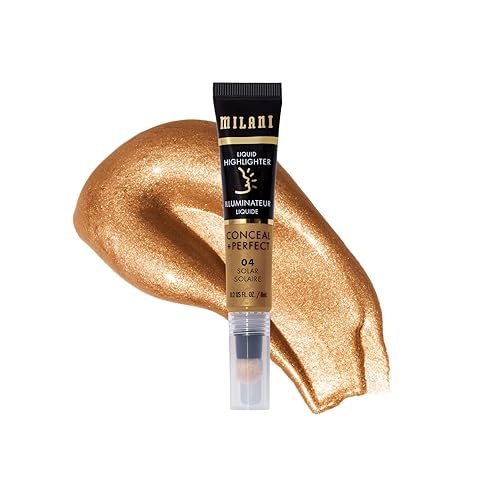 Milani Conceal + Perfect Liquid Highlighter, 04 Solar, 0.2 Fl Oz - Face Lift Glow