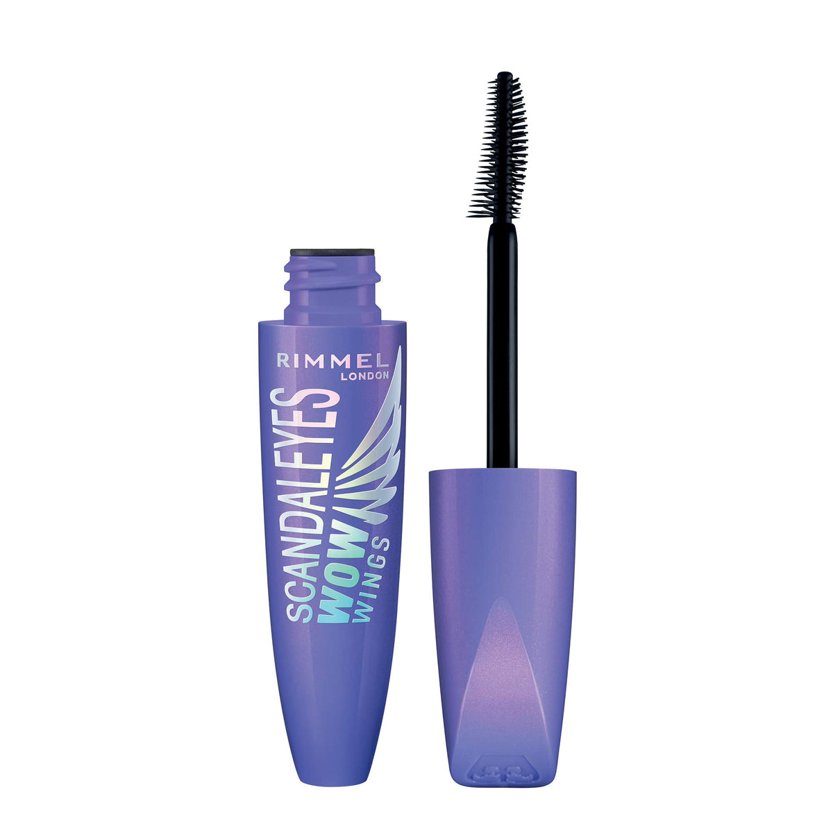 Rimmel Wow Wings Mascara, Long-Wear, Volumizing, Smudge-Proof, Extreme Black, 0.4Oz