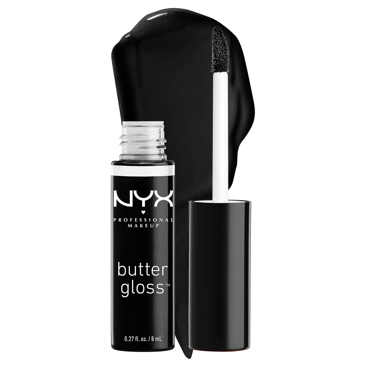 NYX PROFESSIONAL MAKEUP Butter Gloss - Non-Sticky Lip Gloss, 55 Licorice, 0.27 Fl Oz