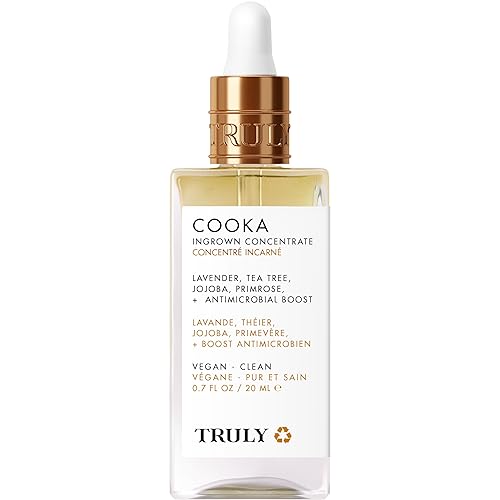 Truly Beauty Cooka Ingrown Serum - Soothe & Heal Razor Burn, 0.7 Fl Oz