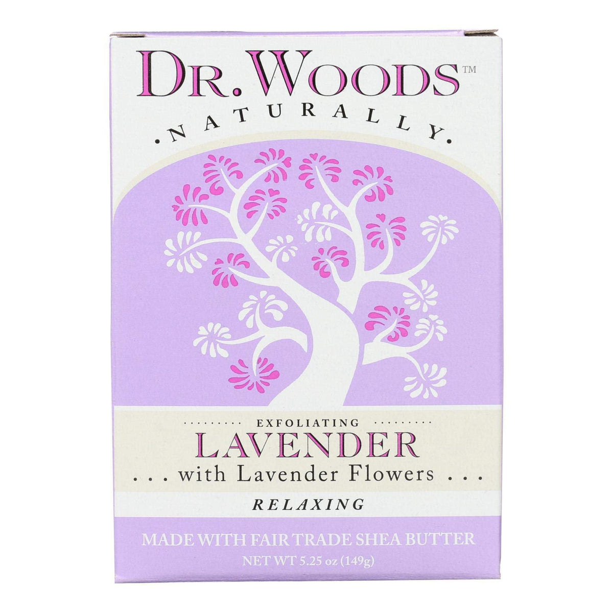 Dr. Woods Lavender Castile Bar Soap - 5.25 Oz, Purple, Natural Cleanser