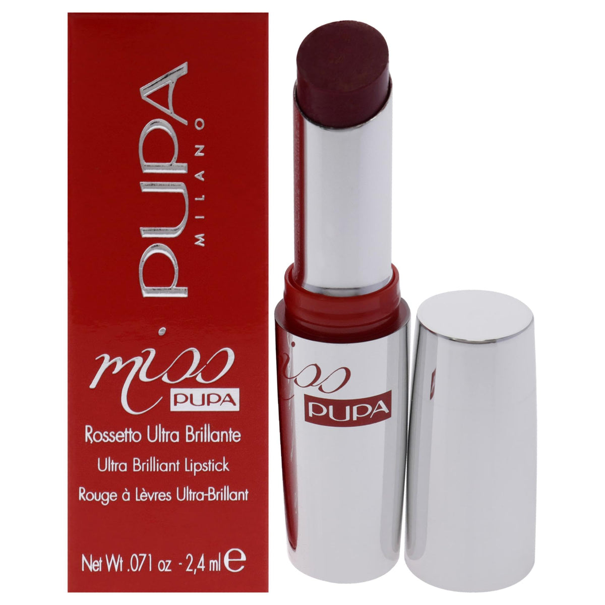 Pupa Milano Miss Milano Lipstick - Creamy Pink Blossom, Ultra Pigmented, 0.071 OZ