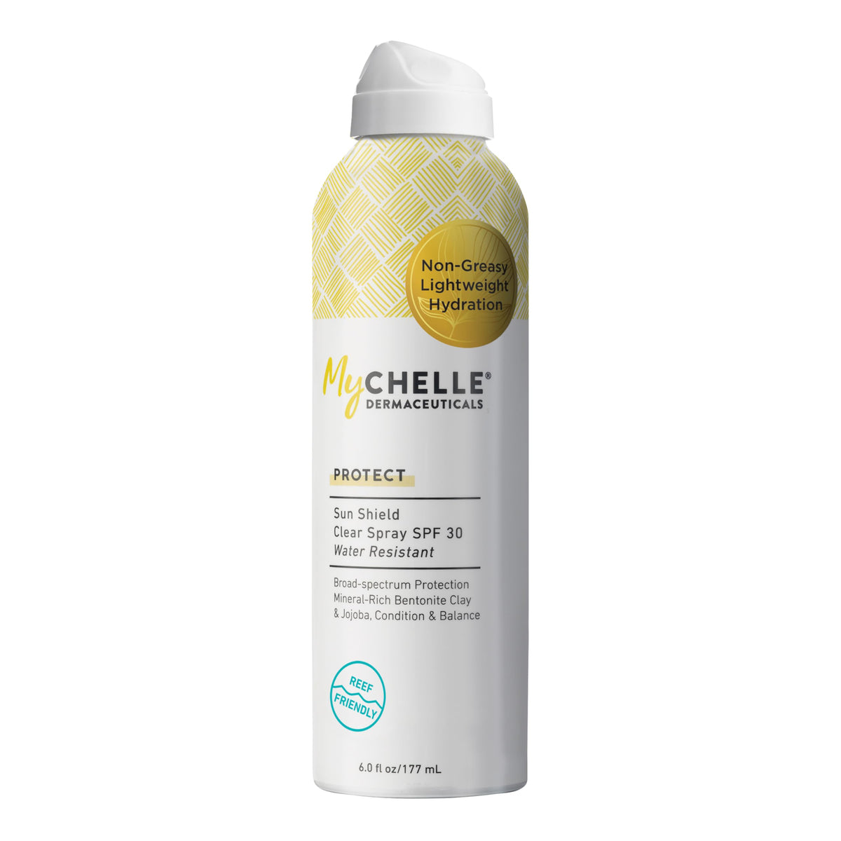 Mychelle Dermaceuticals Sun Shield Clear Spray Spf 30 - Water Resistant Zinc Sunscreen 6 Fl Oz