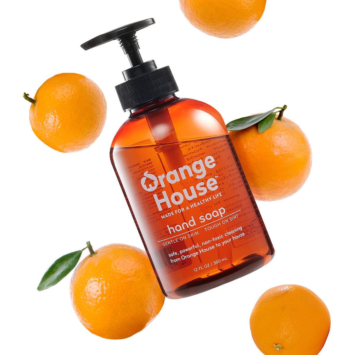 Orange House Natural Liquid Hand Soap With Orange Oil, Cruelty-Free, 12 Fl Oz