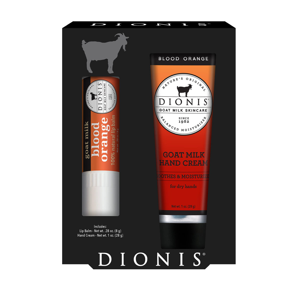 Dionis Goat Milk Skincare Hand Cream & Lip Balm Set - Berrylicious, 2 Piece, Usa Made