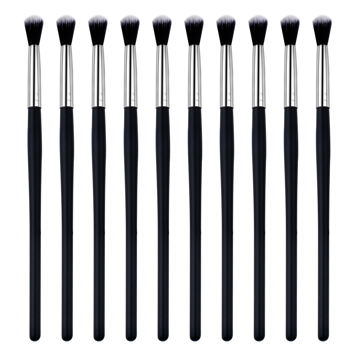 Cl Camillash Lash Brushes For Cleansing - Eyelash Shampoo Applicators, 10 Pieces, Black & Gold