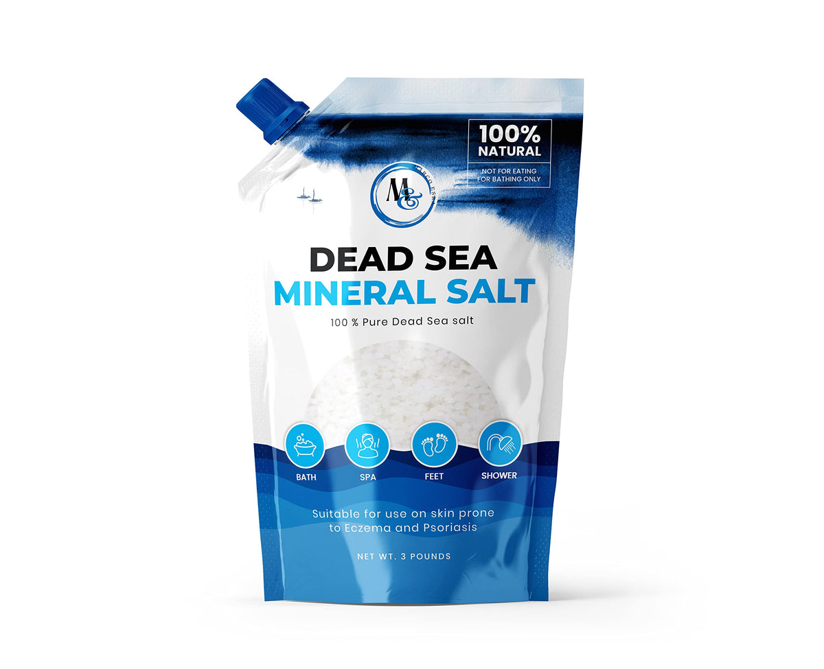 Marco Esra Dead Sea Salts For Bath, Spa & Shower - 48Oz Mineral Soaking Salt, Pure & Natural