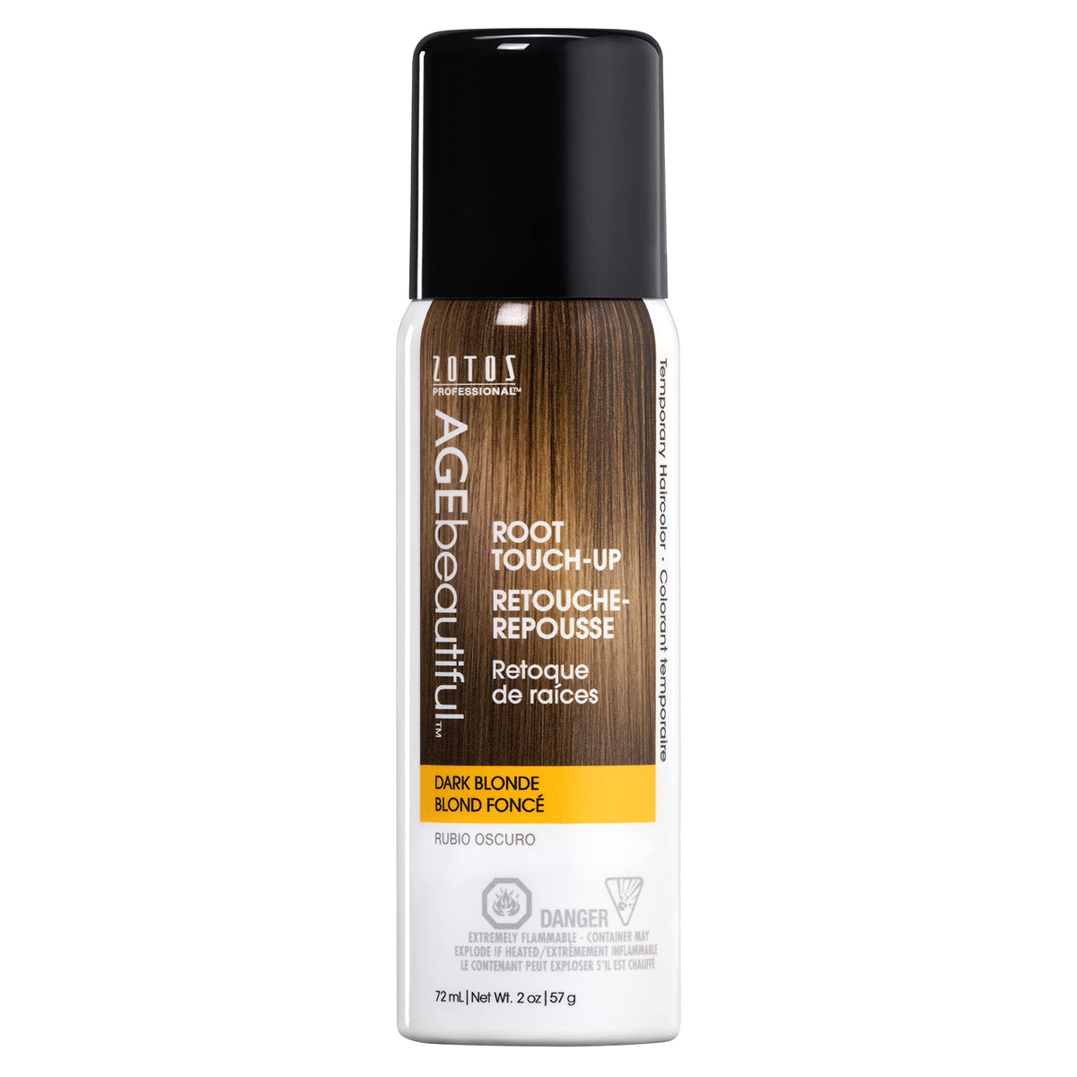 Age Beautiful Dark Blonde Root Touch Up Hair Color Spray - Temporary Gray Concealer, 2 Fl Oz