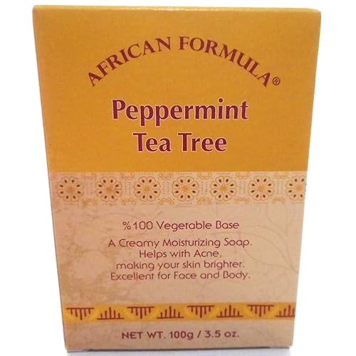 African Formula Peppermint Tea Tree Oil Soap - 3.5Oz Natural Cleansing Bar