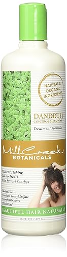 Millcreek Botanical Dandruff Shampoo, 16 Oz - Natural Scalp Care For Flake-Free Hair