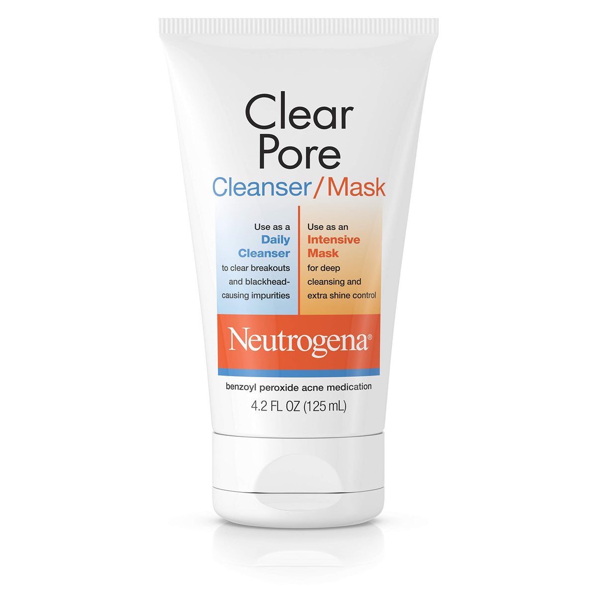 Neutrogena Clear Pore Cleanser/Mask, 4.2 Oz - Clay Facial Cleanser For Oily Skin