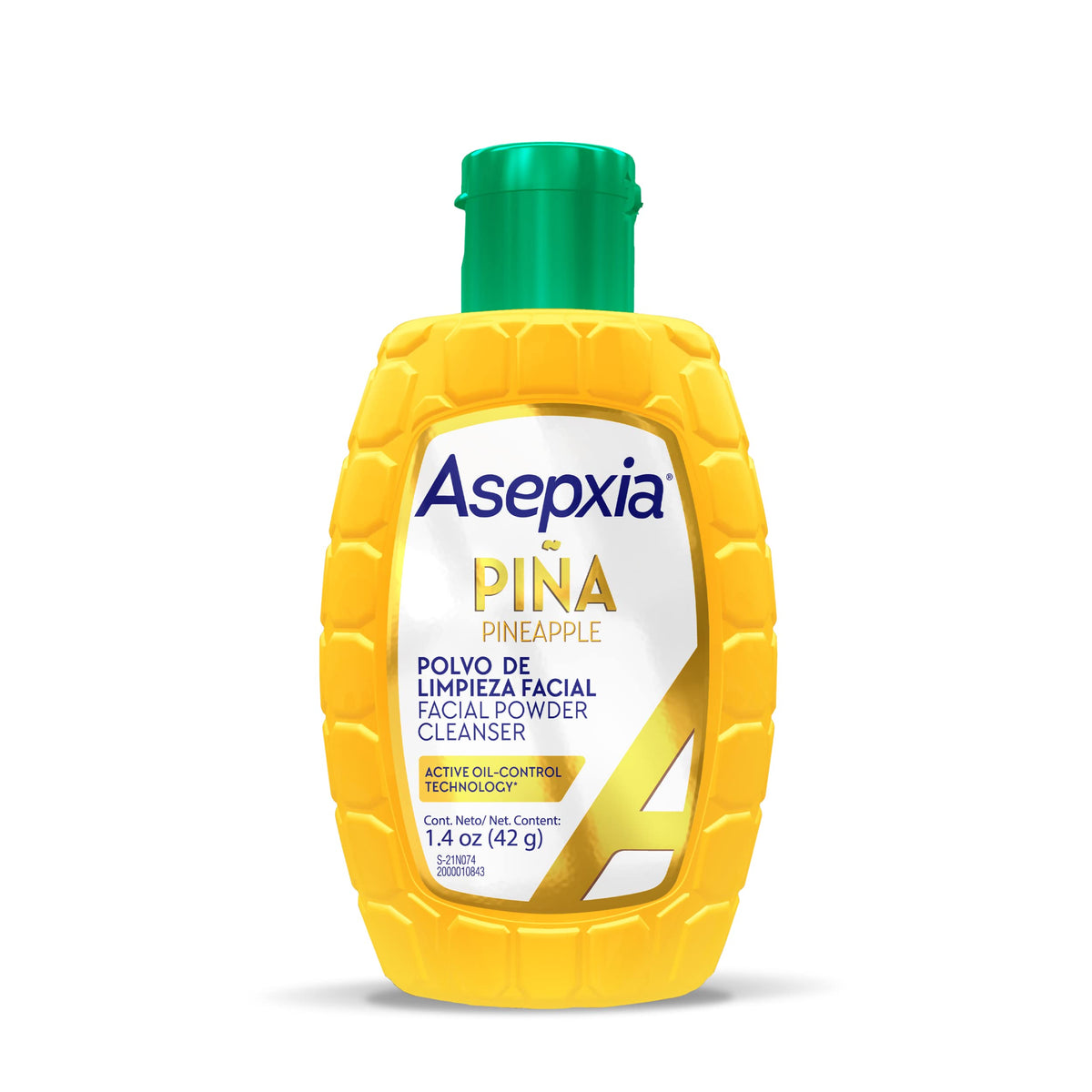 Asepxia Facial Cleanser Powder - Non-Abrasive Exfoliating Wash With Pineapple Enzyme, 1.4 Oz