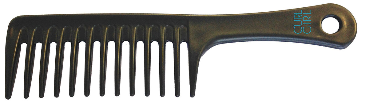 L.A. Girl Curl Girl Detangling Comb - Black, Effortless Styling & Tangle-Free Hair