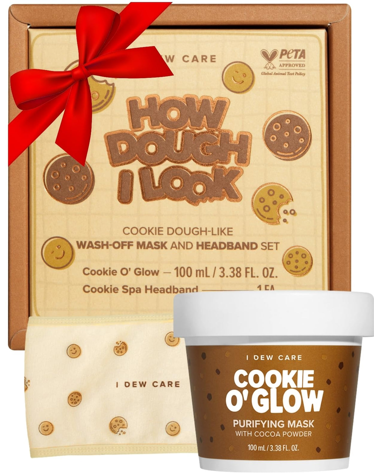 I Dew Care How Dough I Look Korean Face Mask Gift Set - Hydrating, Purifying For Dry Skin