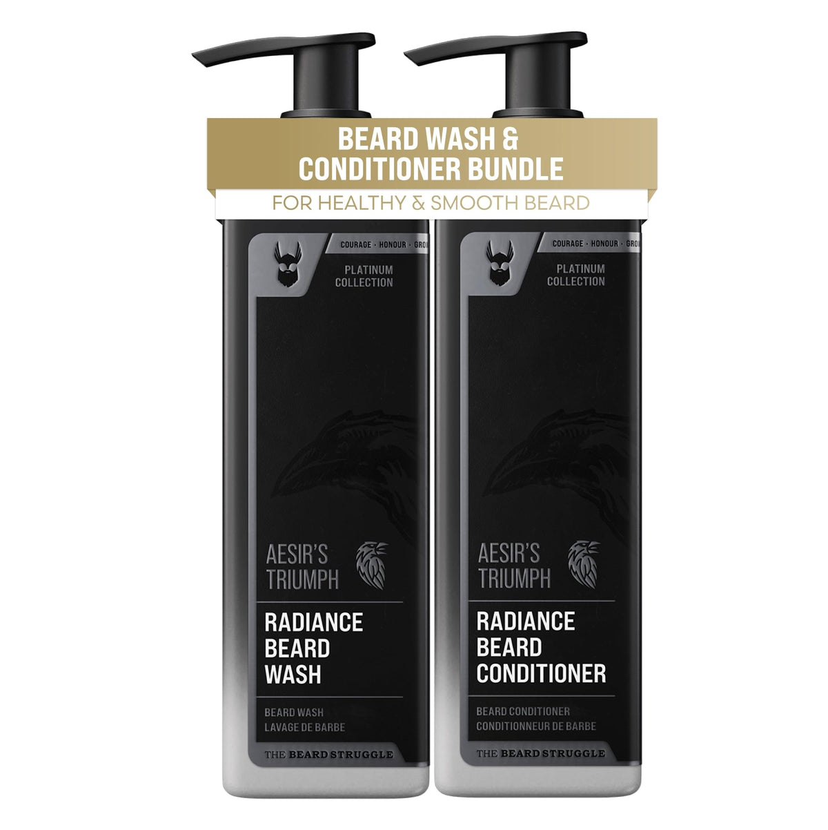 The Beard Struggle Radiance Beard Wash & Conditioner Bundle - Nourish & Soften - Pack Of 2