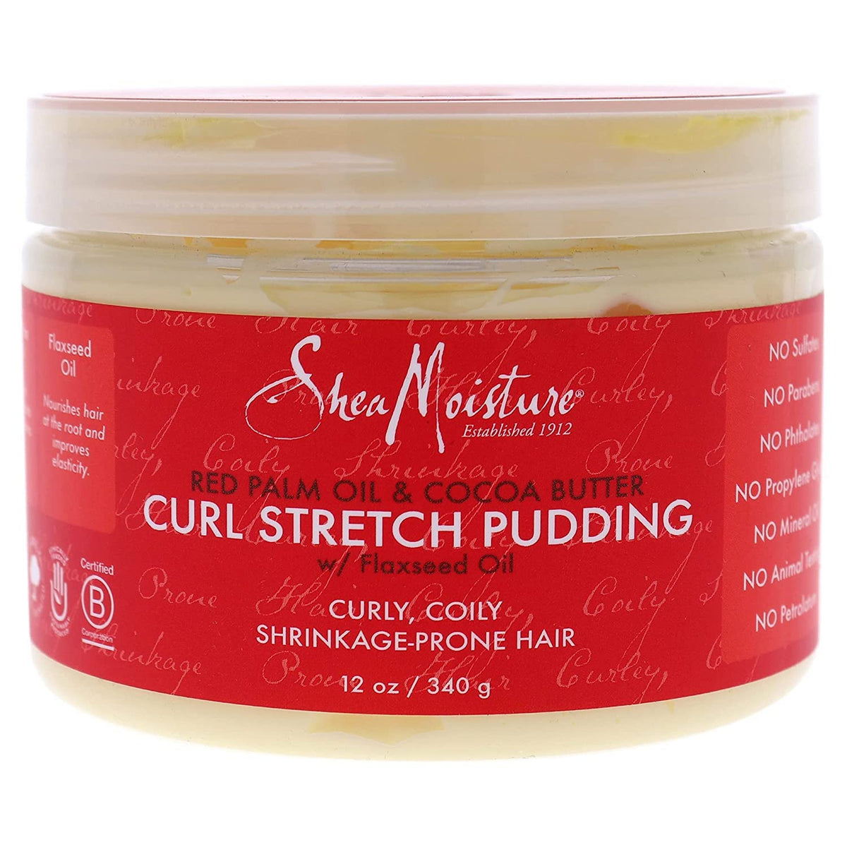 Sheamoisture Curl Stretch Pudding - 12 Oz, Perfect For Curly Hair Styling And Definition