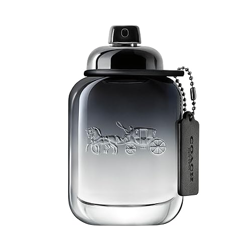 Coach Men Eau de Toilette - Long Lasting Fragrance with Pear Nashi, Cardamom & Vetiver - 3.3 Fl Oz - Fougere & Woody Scent