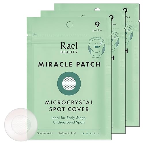 Rael Hydrocolloid Acne Patch With Tea Tree Oil - 27 Count - Vegan Microcrystal Pimple Cover