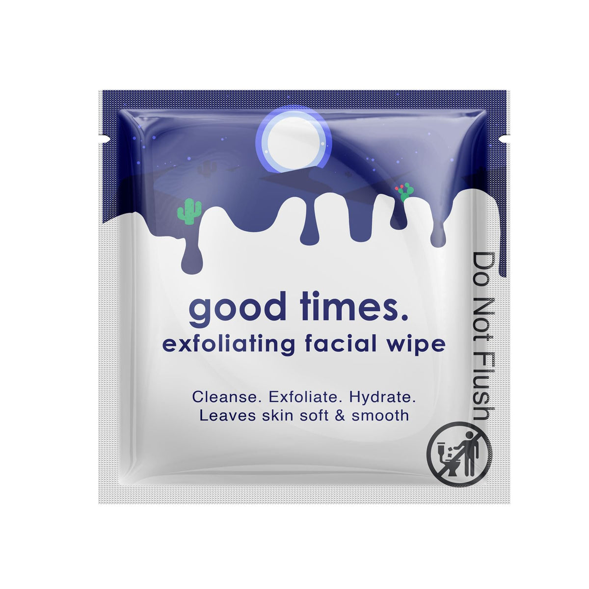 La Fresh Eco-Beauty Waterless Exfoliating Face Wipes - Gentle Cleanse & Hydrate, 20 Individually Wrapped