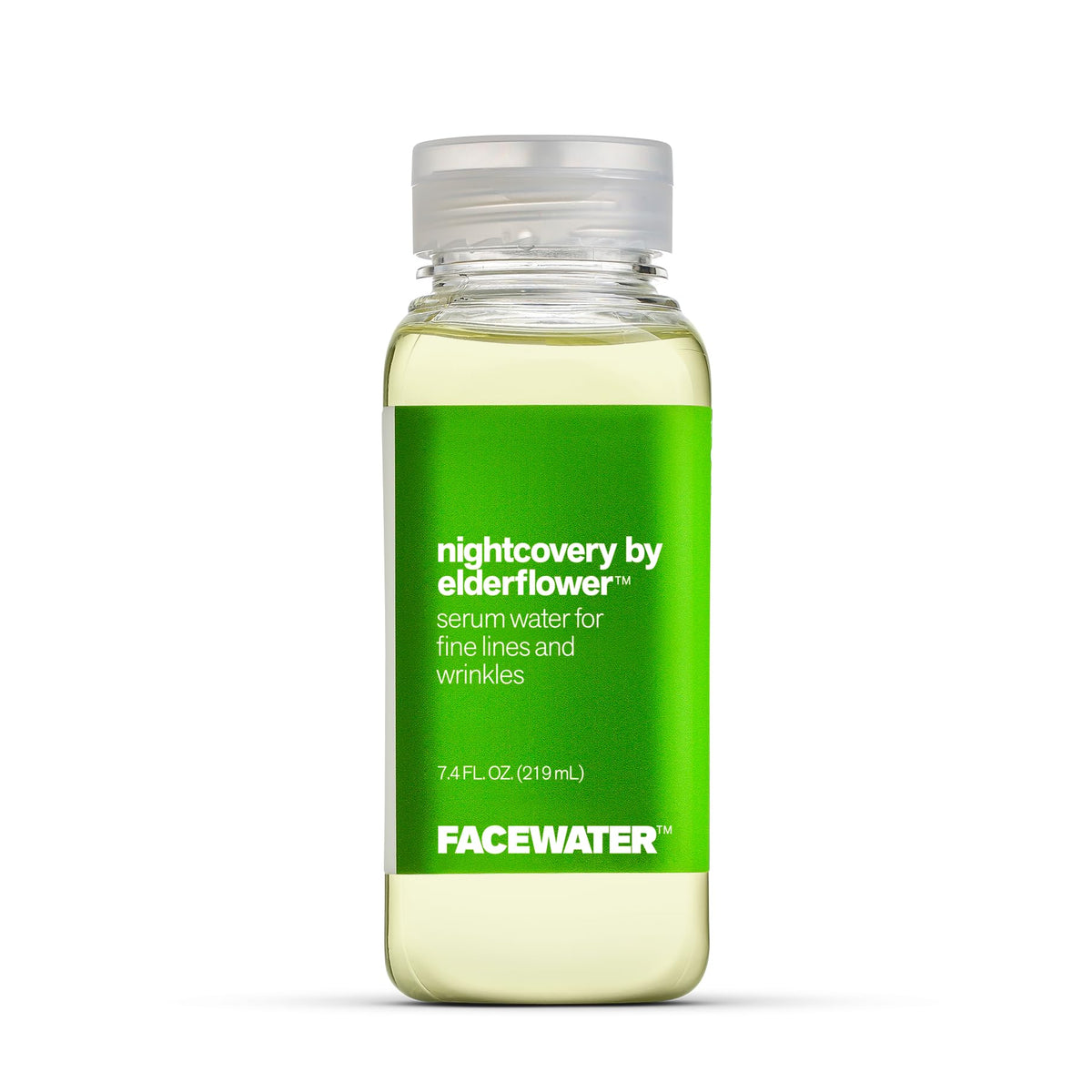 Plant Beauty Distillery Facewater Nightcovery Serum - Anti-Aging Elderflower For Fine Lines, 7.4 Fl Oz