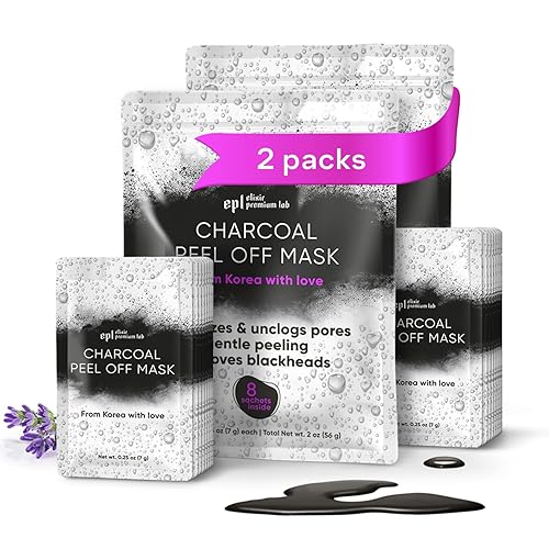 Wonder Family Activated Charcoal Face Masks 2 Pack - Peel Off Skincare For Men & Women