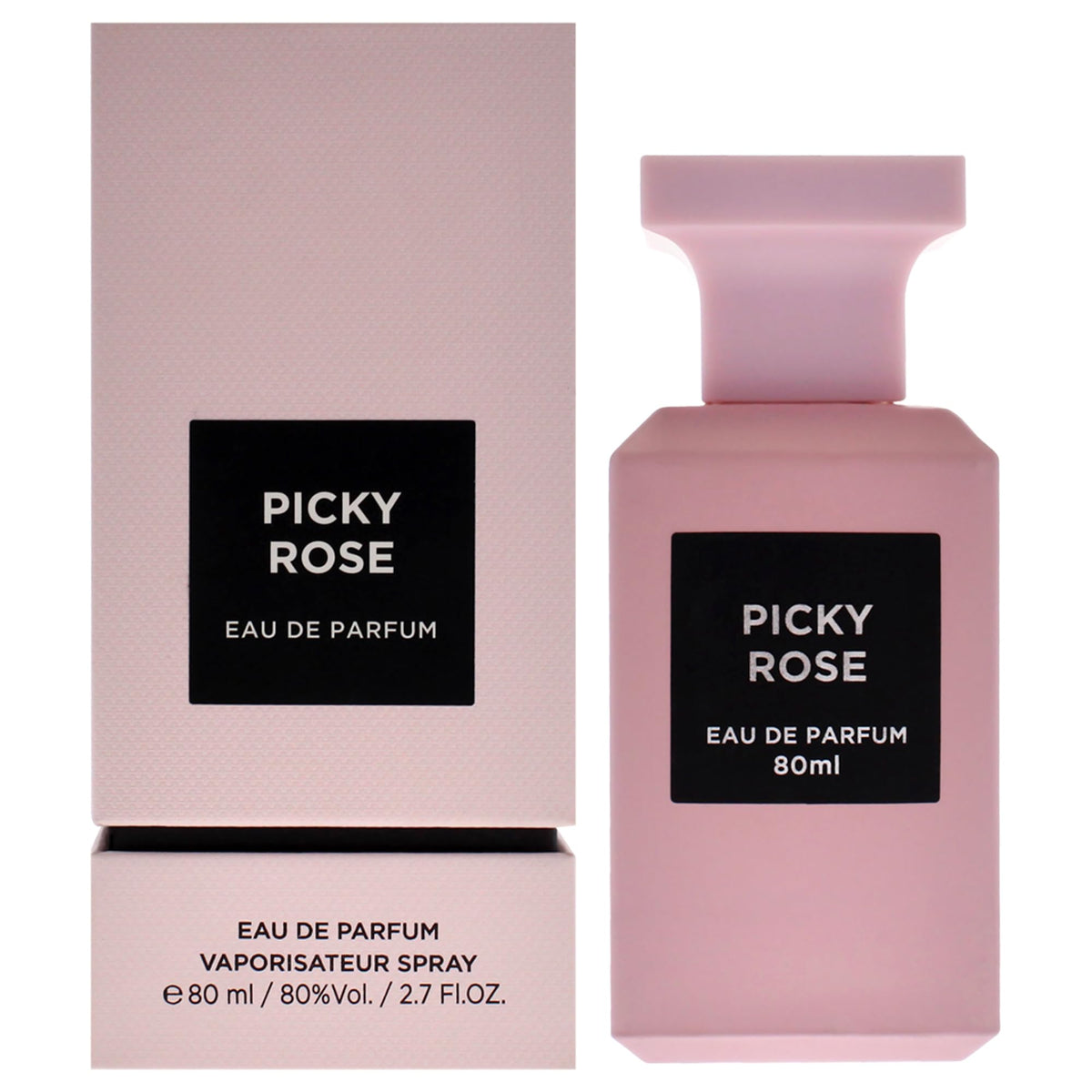 Fragrance World Picky Rose EDP 80ml - Luxury Amber Vanilla Perfume for Women, Exclusive Niche Fragrance Made in UAE