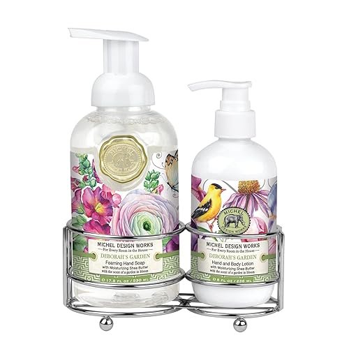 Michel Design Works Handcare Caddy - Deborah'S Garden, 12.9 Fl Oz, Pack Of 2