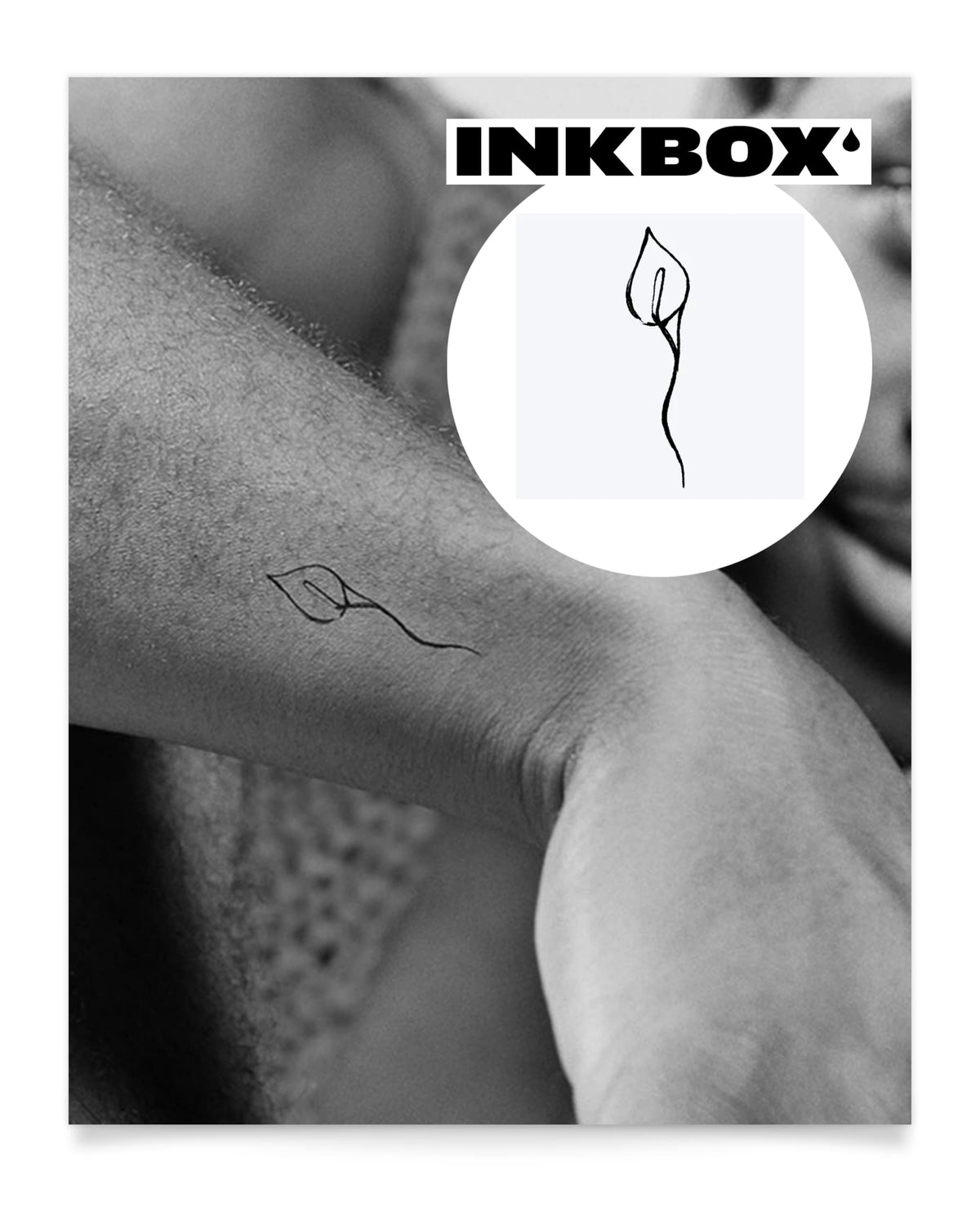 Inkbox Semi-Permanent Temporary Tattoo - Water-Resistant, Easy Application, Remi, 2X2 In