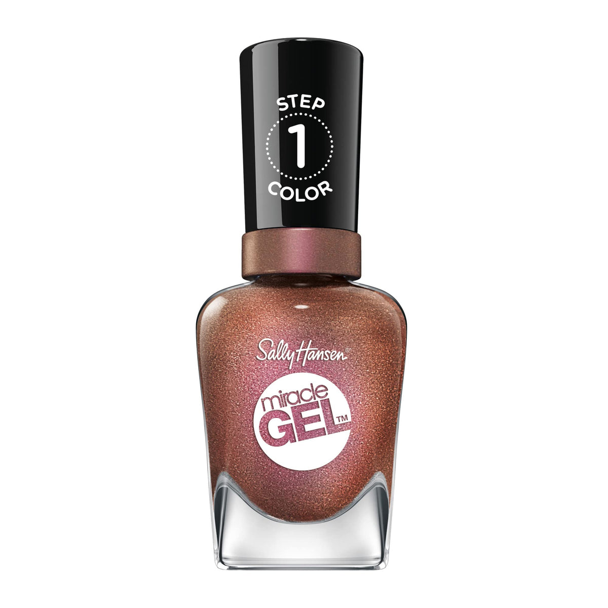 Sally Hansen Miracle Gel Brown Nail Polish, Shell Party, Long Lasting, No Uv Lamp 0.5 Fl Oz