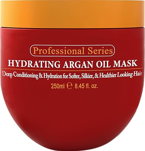 Arvazallia Hydrating Argan Oil Hair Mask & Deep Conditioner For Dry Damaged Hair, 8.45 Oz