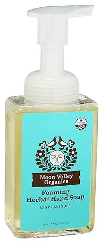 Moon Valley Organics Mint Lavender Liquid Hand Soap, 8.8 Fl Oz - Natural Moisturizing Formula