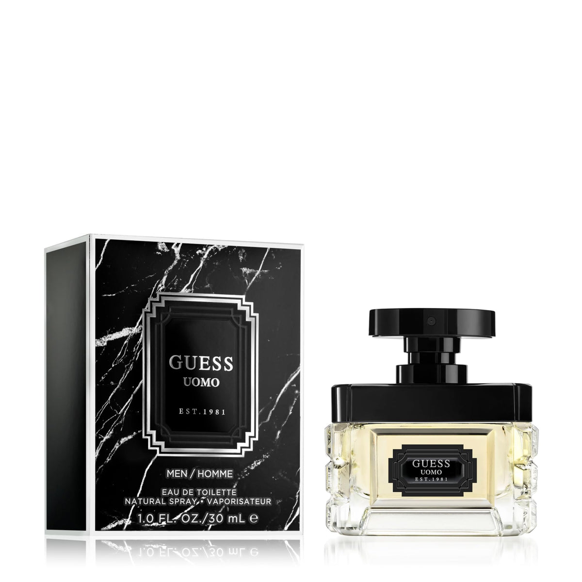 Guess Uomo Eau De Toilette Spray For Men, 1 Fl Oz - Black Fragrance, Fresh & Bold