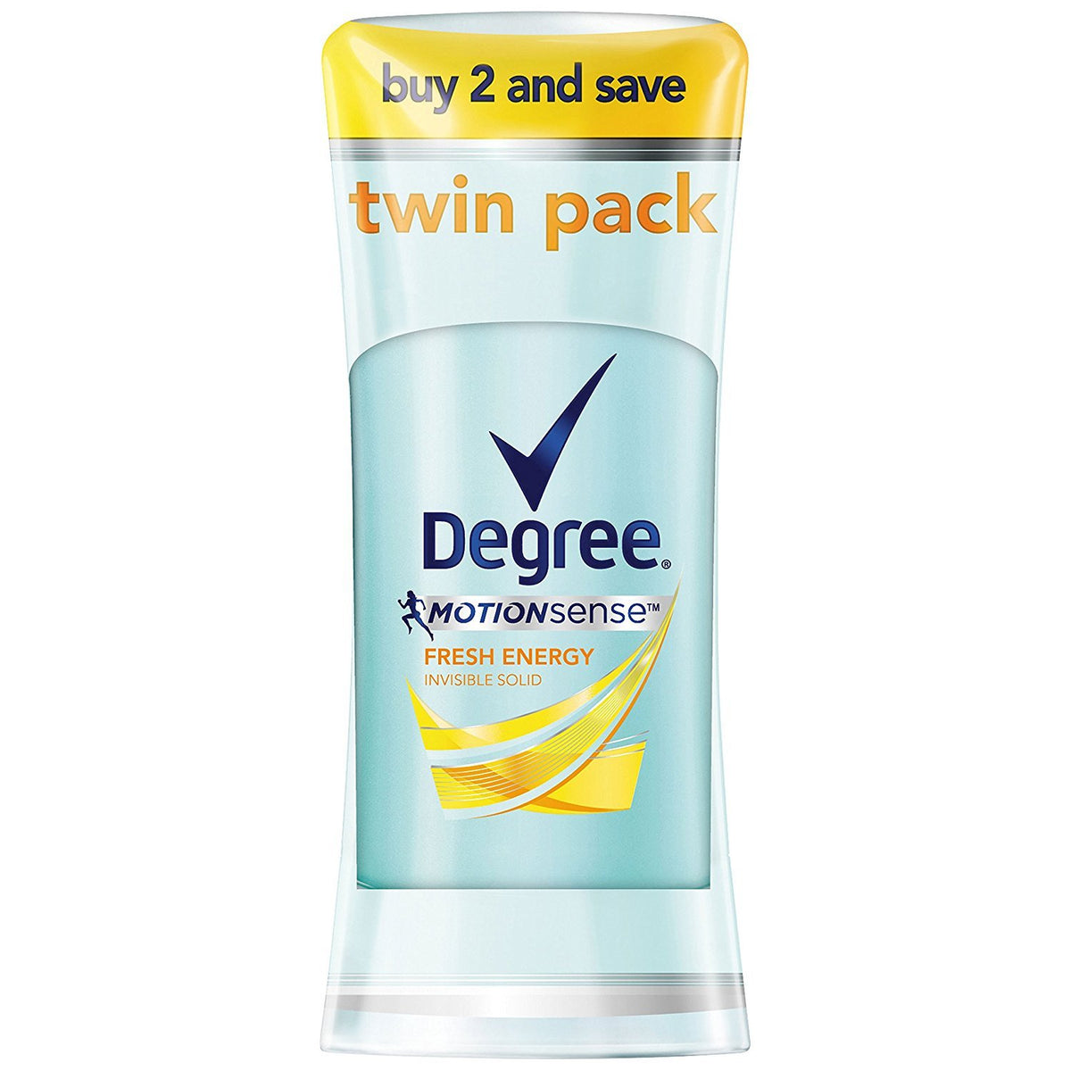 Degree Antiperspirant, Fresh Energy, 5.2 Oz Twin Pack - Long-Lasting Dry Protection