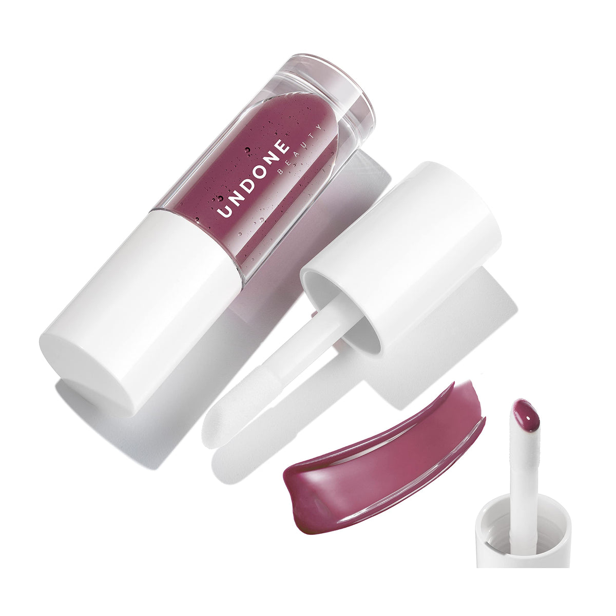 UNDONE BEAUTY Poppa Gloss - Moisturizing Tinted Lip Gloss-Balm Hybrid, Hyacinth, Long Wear