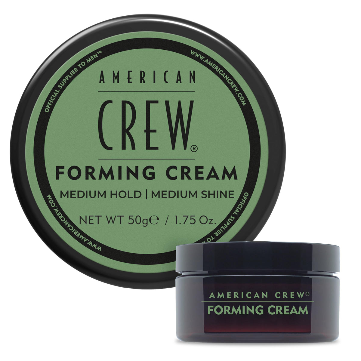 American Crew Men'S Hair Forming Cream, Medium Hold & Shine, 1.75 Oz, Ivory