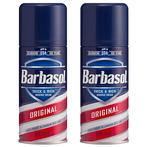 Barbasol Shave Cream 7 Ounce - Original, Pack Of 2, Moisturizing Formula For Smooth Shave