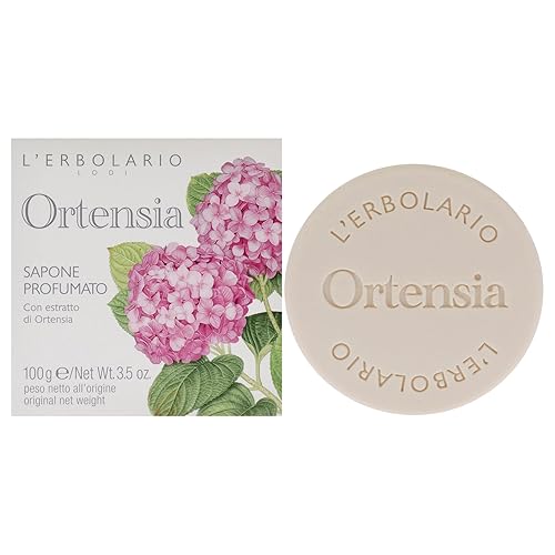 L'Erbolario Hydrangea Perfumed Soap - Unisex 3.5 oz Bar for Luxurious Skin Care