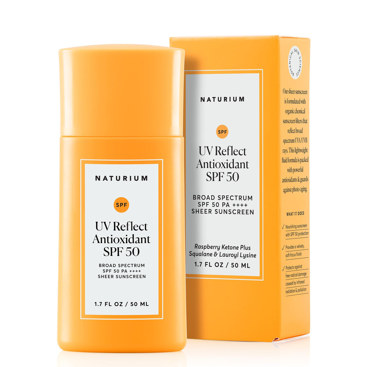 Naturium Uv Reflect Antioxidant Sunscreen Spf 50 Pa++++, Lightweight Matte Finish, 1.7 Oz