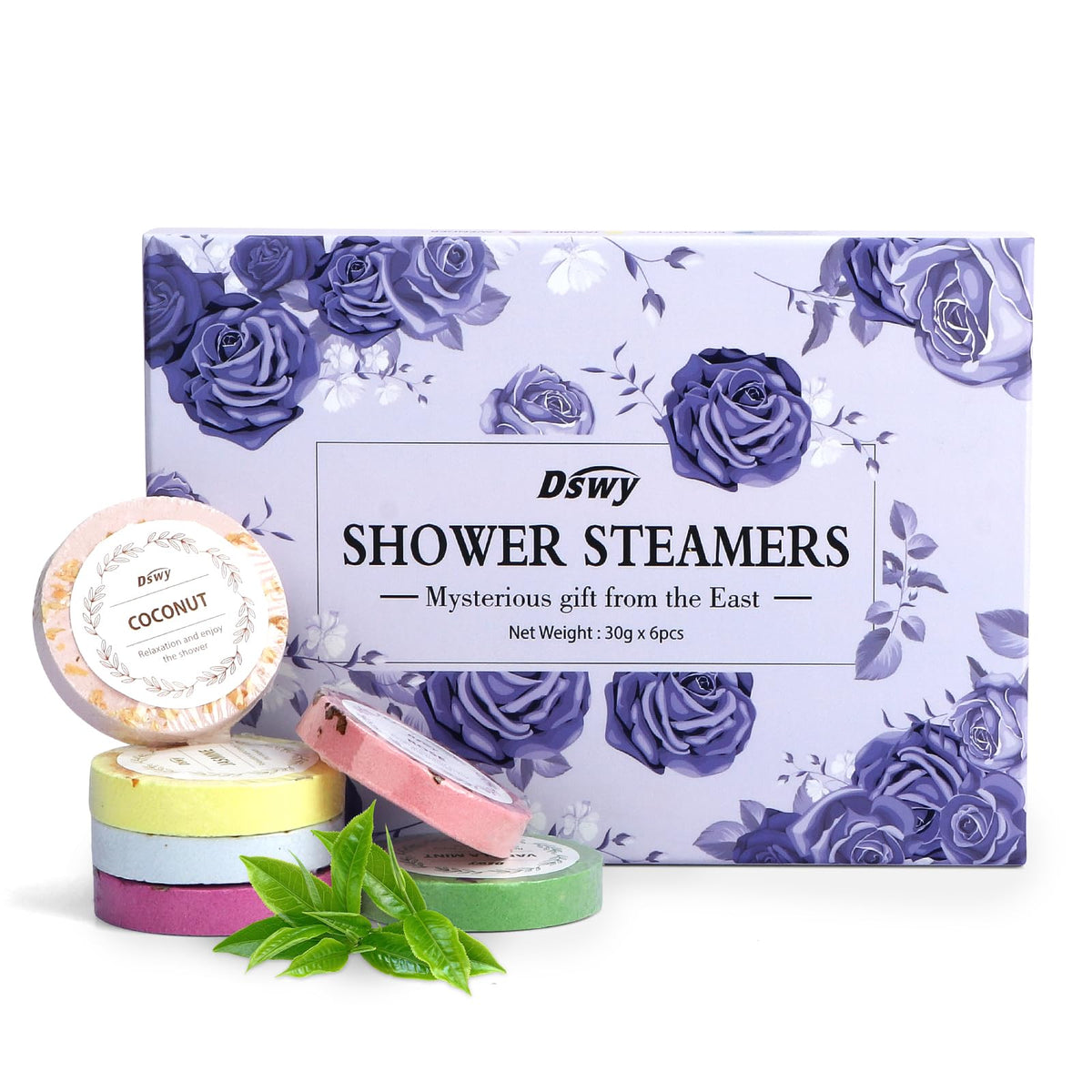 Dswy Aromatherapy Shower Steamers - 6 Count Relaxation Gifts For Stress Relief And Self Care