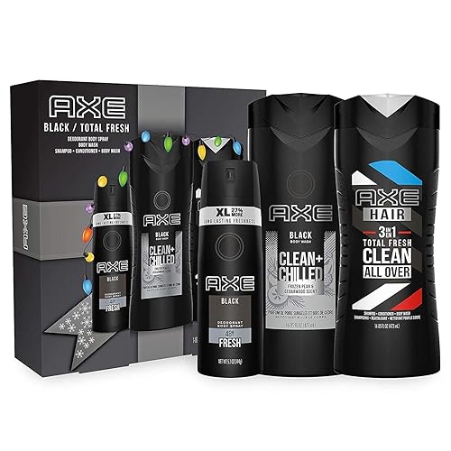 Axe 4 Piece Gift Set For Men – Premium Grooming Essentials In Sleek Black Packaging