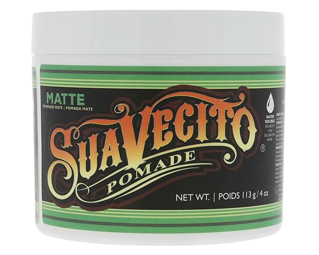 Suavecito Pomade Matte Hair Paste 4 Oz - Medium Hold, No Shine, Perfect For Natural Hairstyles