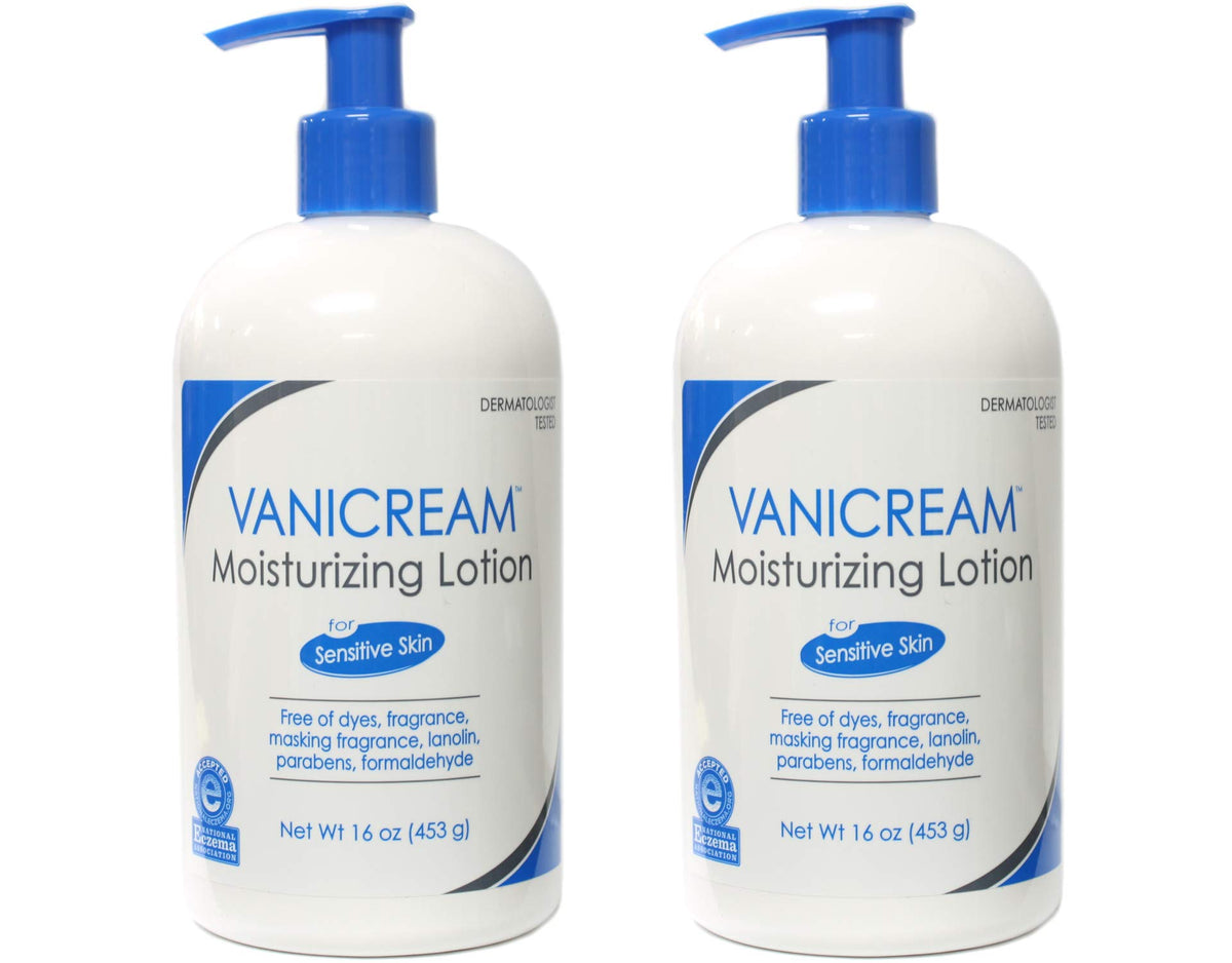 Vanicream Moisturizing Lotion Pump - 16 Oz (Pack Of 2) - Gentle Hydration For Sensitive Skin