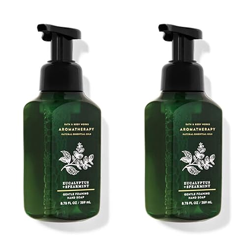 Bath & Body Works Aromatherapy Stress Relief Hand Soap, Eucalyptus & Spearmint, 8.75 Fl Oz, 2 Pack