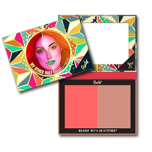 Rude My Other Half Duo Shade Face Palette - Cranberry, 0.4 Oz Makeup For Women