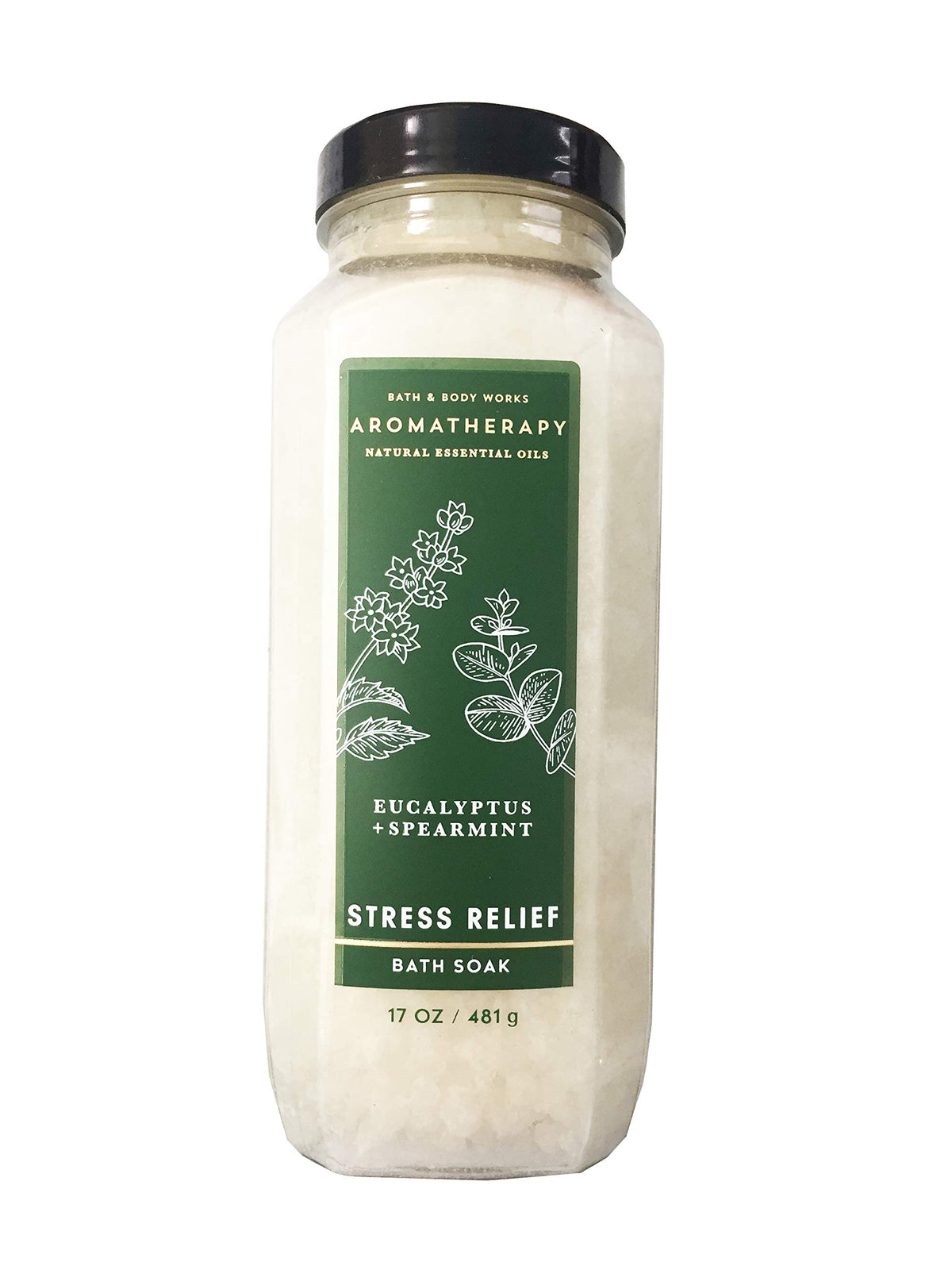 Bath & Body Works Aromatherapy Stress Relief Eucalyptus Spearmint Bath Soak, 17 Oz