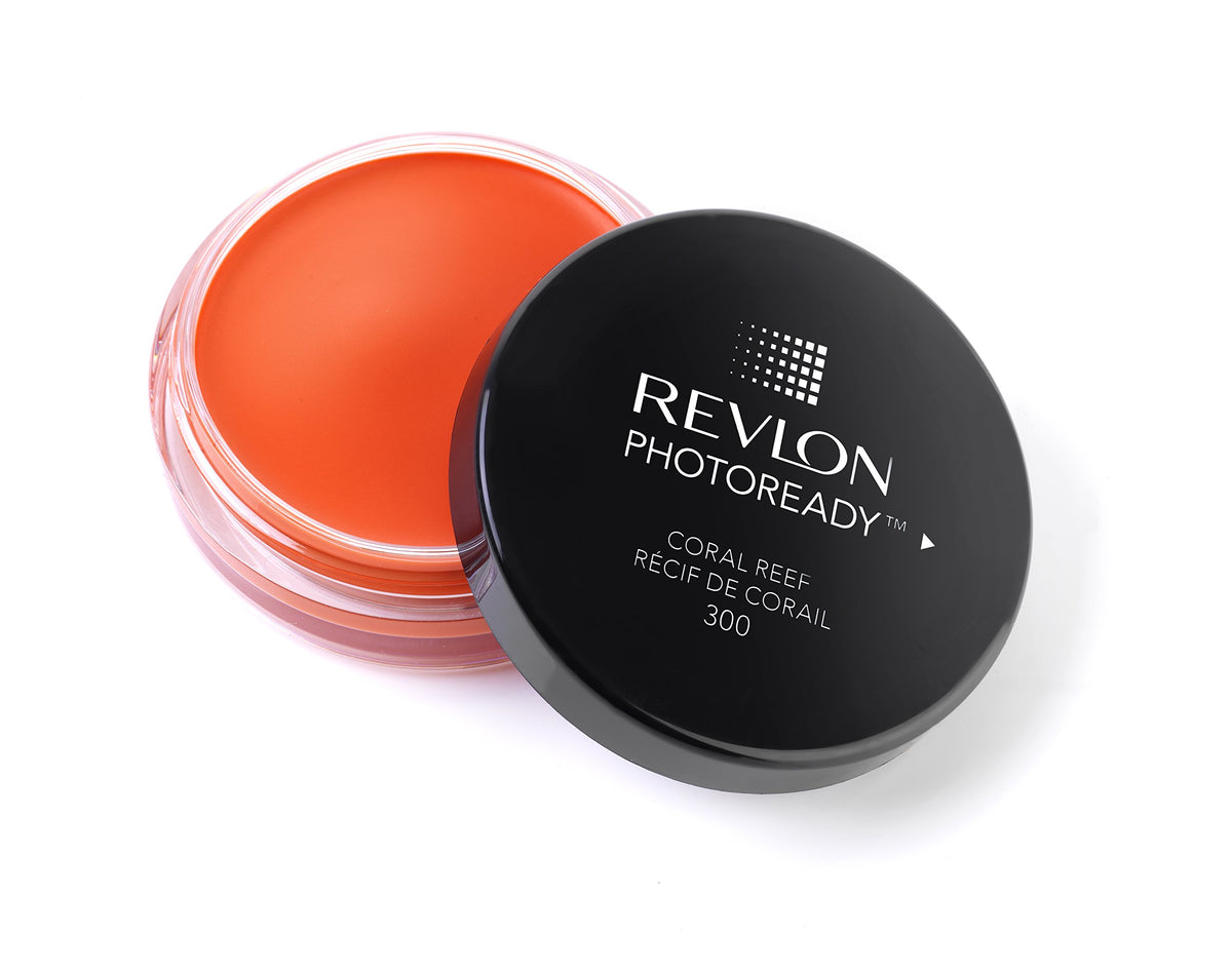 Revlon Photo Ready Cream Blush, Coral Reef - 0.44 Oz, Long-Lasting, Flawless Finish